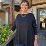 Black Catalina Crewneck Sweater