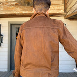 Remi Brown Suede Zip Jacket