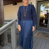 Navy Mia Maxi 2fer Dress