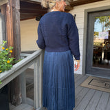 Navy Mia Maxi 2fer Dress