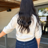 Ivory Reilly Short Sleeve Sweater