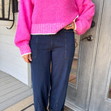 Indigo Penelope Curved Cuffed Denim