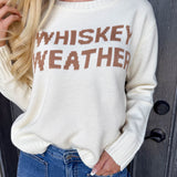 Ivory Whiskey Weather Sweater