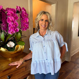 Jillian Puff Sleeve Blouse