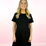 Kate Black T-shirt Mini Dress