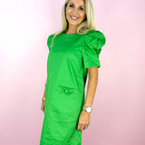 Kelly Green Camilla Mini Dress
