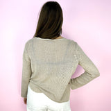 Khaki Flag Sweater Top