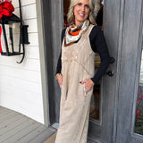 Khaki Mineral Knit Jumpsuit
