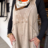 Khaki Mineral Knit Jumpsuit