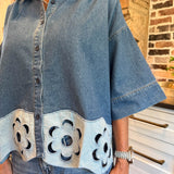Khloe Denim Top
