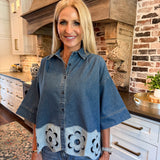 Khloe Denim Top