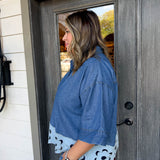 Khloe Denim Top - Curvy