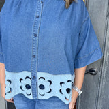 Khloe Denim Top - Curvy