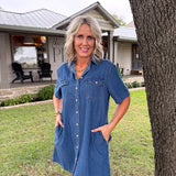 Kinsley Denim Mini Dress