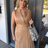 Laney Buckle Vest Midi Dress