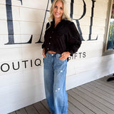 Le Bleu High Rise Wide Leg Jeans
