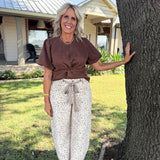 Leopard Tatum Denim Pants