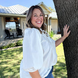 Logan Poplin Blouse - Curvy