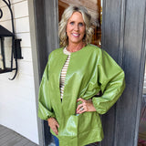 Matcha Billowy Sleeve Jacket