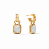 Clear Crystal Marbella Hoop & Charm Earring