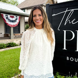 Marshmallow Veronica Blouse