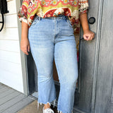 Moscato High Rise Crop Flare Jeans - Curvy