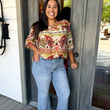 Moscato High Rise Crop Flare Jeans - Curvy
