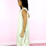 Natural Linen Harem Maxi Dress