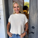 Oat Knit Top