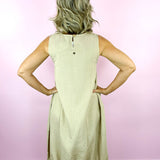 Oatmeal Elastic Bottom Dress