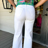 Optic White Cargo Pocket Jeans