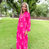 Pink Lilly Caftan Dress
