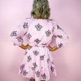 Pink Regal Mini Dress