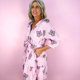 Pink Regal Mini Dress