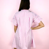 Pink Stripe Margot Dress