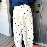 Polkadot Wide Denim Pant