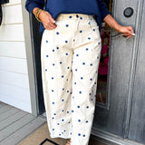 Polkadot Wide Denim Pant