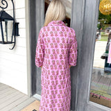 Purple Blooms Caftan Dress