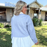 Rhinestone 2-fer Sweater