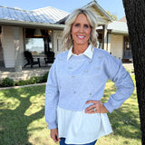 Rhinestone 2-fer Sweater