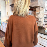 Rust Cropped Jumper
