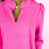 Sabrina Hot Pink Mini Dress