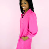 Sabrina Hot Pink Mini Dress