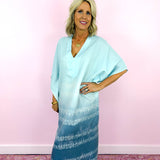 Shoreline Blue Palm Springs Kaftan
