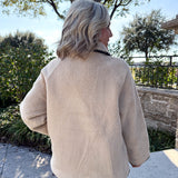 Stone Teddy Blanket Jacket