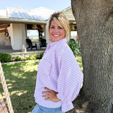 Striped Oversized Blouse