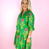 Tambree Flower Print Mini Dress