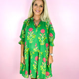 Tambree Flower Print Mini Dress