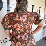 Veronica Print Blouse - Curvy