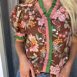 Veronica Print Blouse